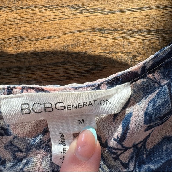 BGBGeneration Floral Pink and Blue Dress - Picture 4 of 6